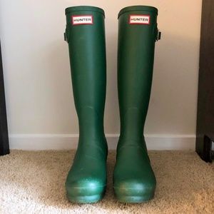 Original Tall Matte Green Hunter Boots